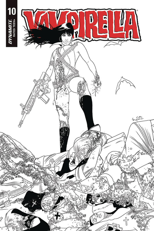 15/04/2020 VAMPIRELLA #10 1:20 GUNDUZ B&W VARIANT