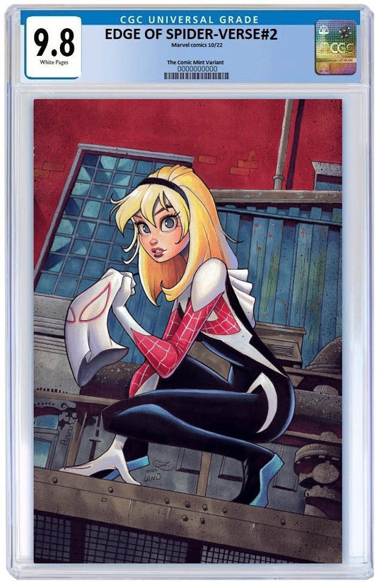 EDGE OF SPIDER-VERSE #2 CHRISSIE ZULLO VIRGIN VARIANT LIMITED TO 600 WITH NUMBERED COA CGC 9.8 PREORDER