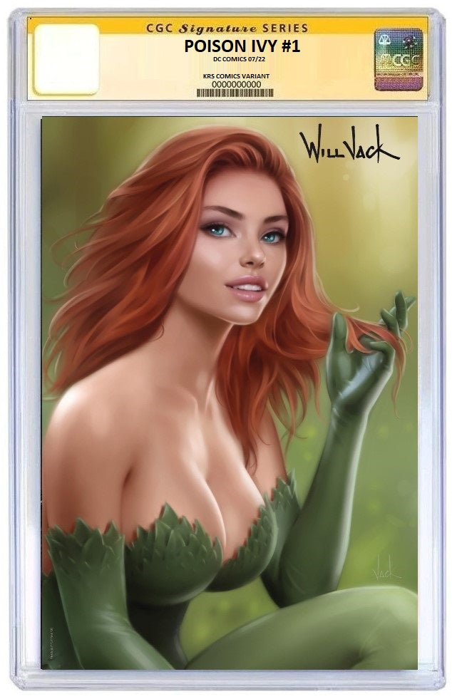 POISON IVY #1 WILL JACK VIRGIN VARIANT LIMITED TO 1000 COPIES CGC SS PREORDER