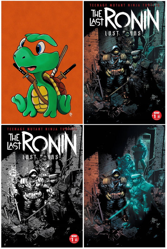 TMNT LAST RONIN LOST YEARS #1 ERIC HEARD NEGATIVE BABY VIRGIN  VARIANT LIMITED TO 777 COPIES WITH NUMBERED COA + 1:25, 1:50 & 1:100 VARIANTS
