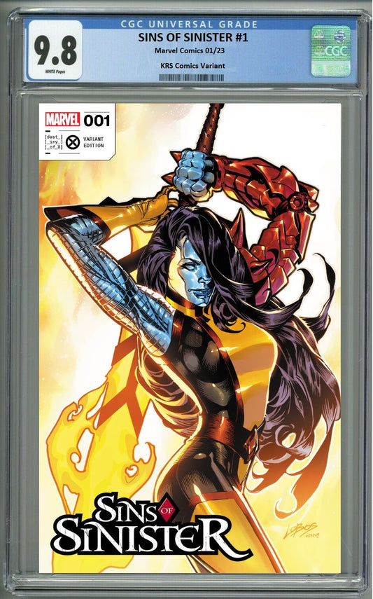 SINS OF SINISTER #1 PABLO VILLALOBOS VARIANT LIMITED TO 500 COPIES WITH NUMBERED COA CGC 9.8