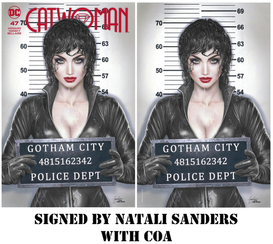 CATWOMAN #47 NATALI SANDERS HOMAGE TRADE/VIRGIN VARIANT SET LIMITED TO 1000 SETS - SIGNED WITH COA