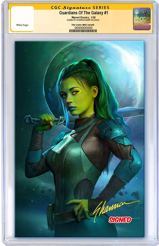 GUARDIANS OF THE GALAXY #1 SHANNON MAER VIRGIN VARIANT LIMITED TO 1000 CGC SS PREORDER