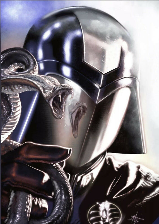 GI JOE A REAL AMERICAN HERO SNAKE EYES ORIGIN GABRIELLE DELL'OTTO VIRGIN VARIANT LIMITED TO 666 WITH COA