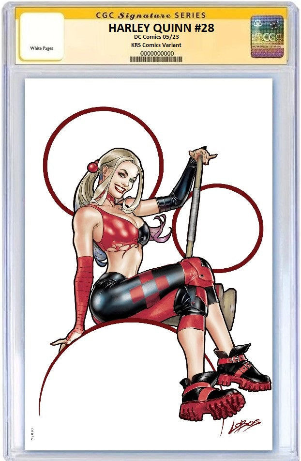 HARLEY QUINN #28 PABLO VILLALOBOS VIRGIN VARIANT LIMITED TO 600 WITH NUMBERED COA CGC SS 9.8
