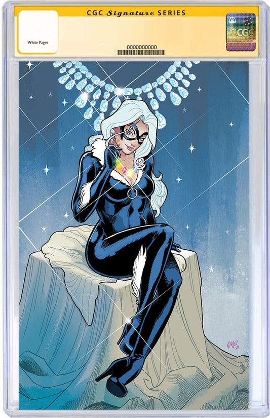 GIANT-SIZE BLACK CAT INFINITY SCORE #1 TONY FLEECS VIRGIN VARIANT LIMITED TO 1000 CGC SS