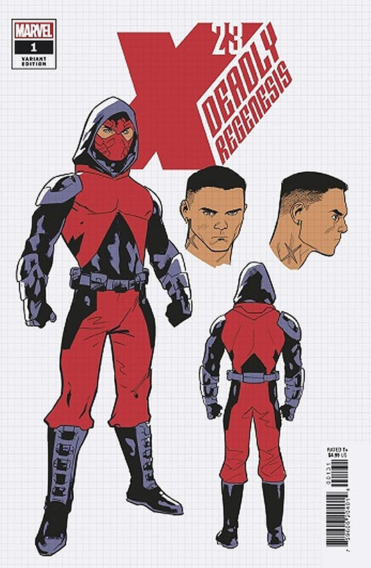 X-23 DEADLY REGENESIS #1 1:10 BAZALDUA DESIGN VARIANT - 1ST COVER APP OF HAYMAKER