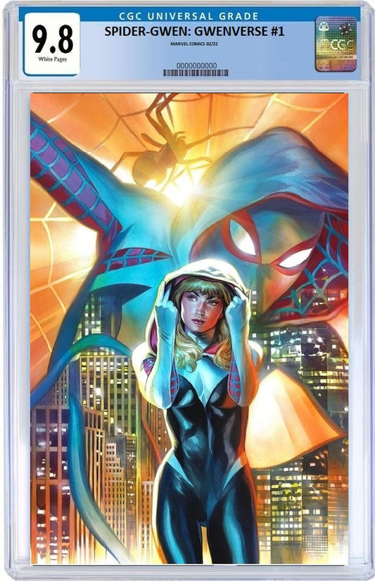 SPIDER-GWEN: GWENVERSE #1 FELIPE MASSAFERA VIRGIN VARIANT LIMITED TO 800 WITH NUMBERED COA CGC 9.8 PREORDER