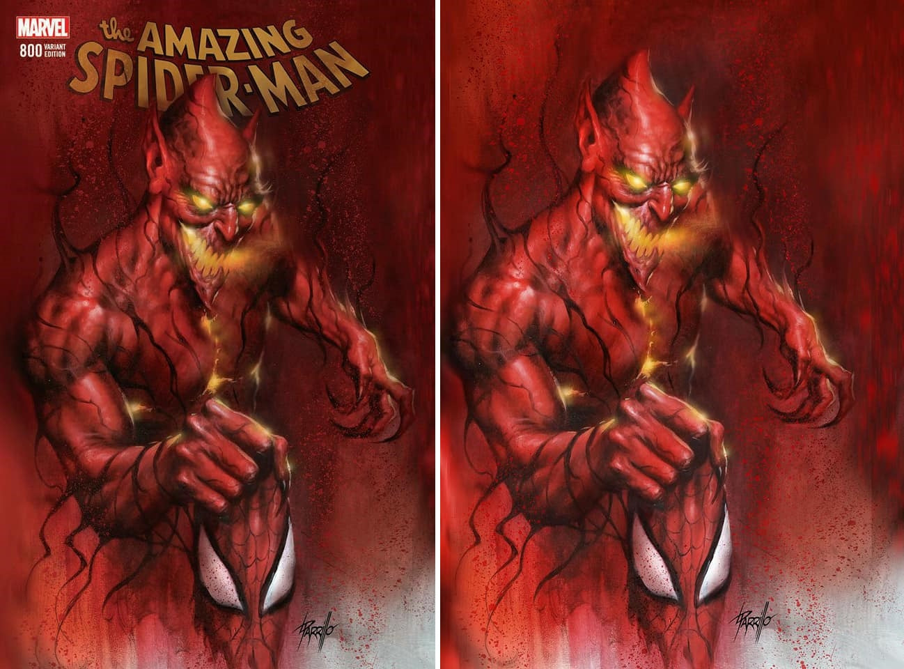 AMAZING SPIDER-MAN #800 LUCIO PARRILLO RED GOBLIN TRADE/VIRGIN VARIANT SET LIMITED TO 700