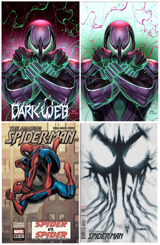 DARK WEB #1 INHYUK LEE TRADE/VIRGIN VARIANT SET LIMITED TO 800 SETS WITH NUMBERED COA + ASM #93 A/GLEASON SET