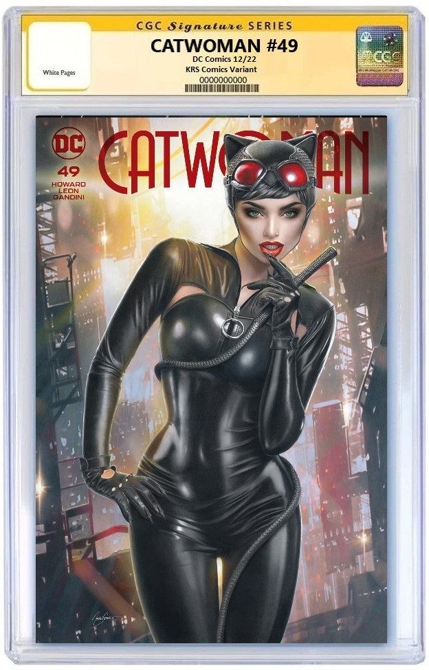CATWOMAN #49 NATALI SANDERS VARIANT LIMITED TO 800 COPIES WITH NUMBERED COA CGC SS PREORDER