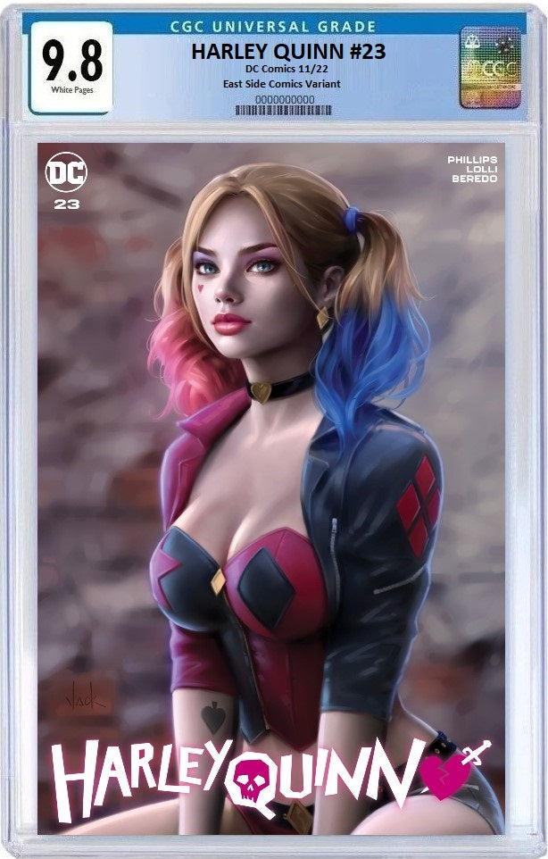 HARLEY QUINN #23 WILL JACK VARIANT LIMITED TO 800 COPIES WITH NUMBERED COA CGC 9.8 PREORDER