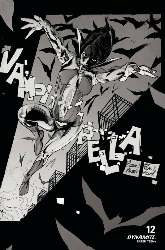 12/08/2020 VAMPIRELLA #12 1:25 MOONEY B&W VARIANT