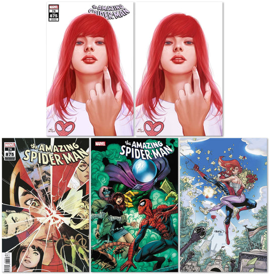 AMAZING SPIDER-MAN #74 INHYUK LEE TRADE/VIRGIN & 1:25 1:50 1:100 VARIANT SET