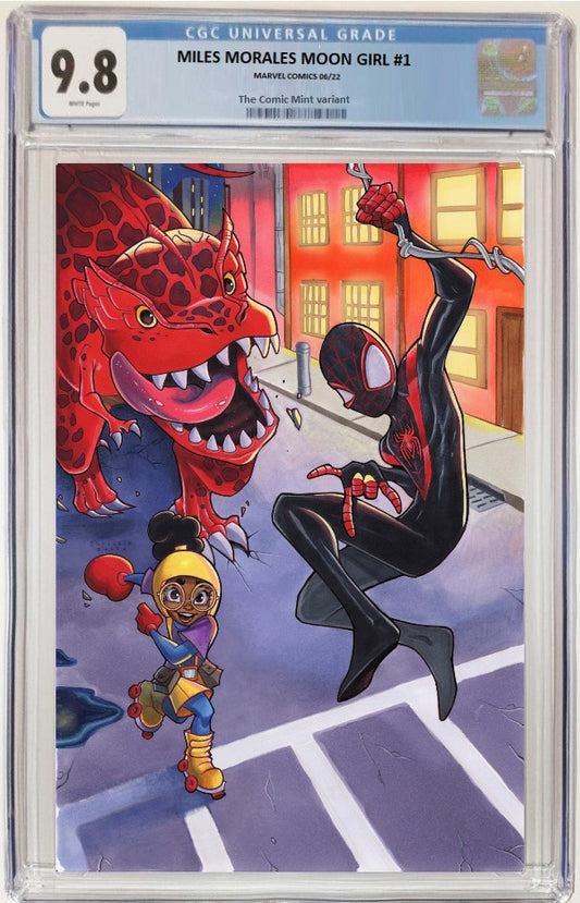 MILES MORALES MOON GIRL #1 CHRISSIE ZULLO VIRGIN VARIANT LIMITED TO 600 WITH COA CGC 9.8 PREORDER