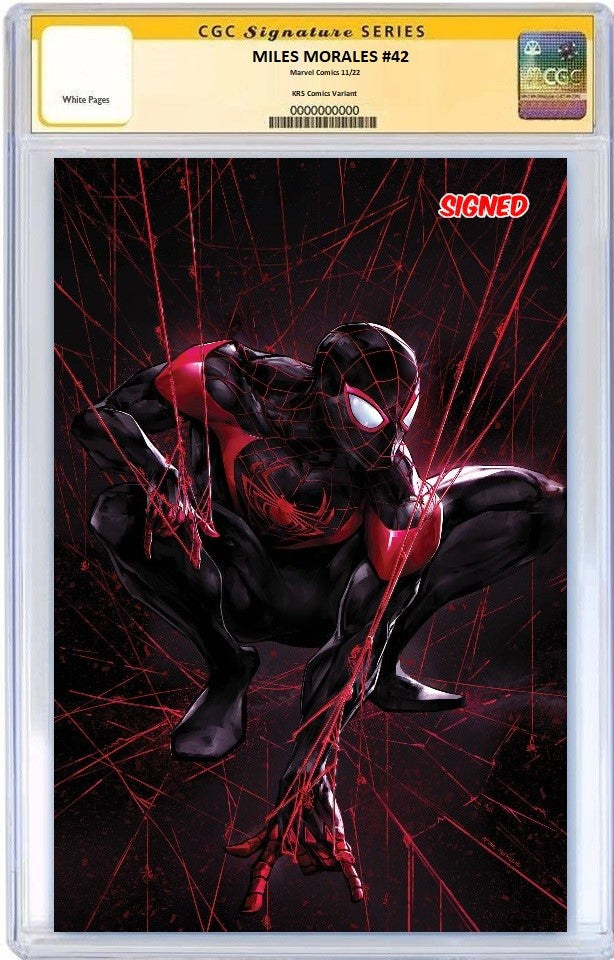 MILES MORALES SPIDER-MAN #42 IVAN TAO HOMAGE VIRGIN VARIANT LIMITED TO 1000 CGC SS PREORDER