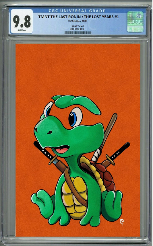 TMNT LAST RONIN LOST YEARS #1 ERIC HEARD NEGATIVE BABY VIRGIN  VARIANT LIMITED TO 777 COPIES WITH NUMBERED COA CGC 9.8