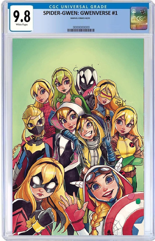 SPIDER-GWEN: GWENVERSE #1 CHRISSIE ZULLO VIRGIN VARIANT LIMITED TO 600 WITH NUMBERED COA CGC 9.8 PREORDER