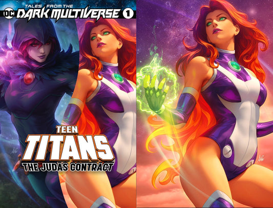 TALES FROM THE DARK MULTIVERSE THE JUDAS CONTRACT #1 ARTGERM TRADE DRESS/STARFIRE VIRGIN VARIANT SET