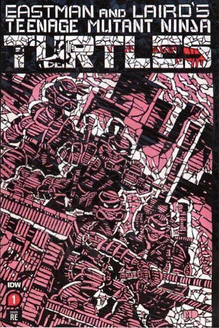TMNT #1 MATT DIMASI SHATTERED RED VARIANT LIMITED TO 3000