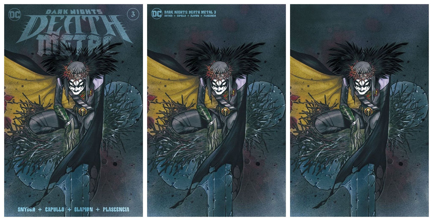DARK NIGHTS DEATH METAL #3 PEACH MOMOKO ROBIN KING TRADE/MINIMAL/VIRGIN VARIANT SET LIMITED TO 1000 SETS