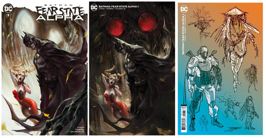 BATMAN FEAR STATE ALPHA #1 IVAN TAO TRADE/MINIMAL TRADE VARIANT SET LIMITED TO 1000 SETS & 1:25 JIMINEZ VARIANT