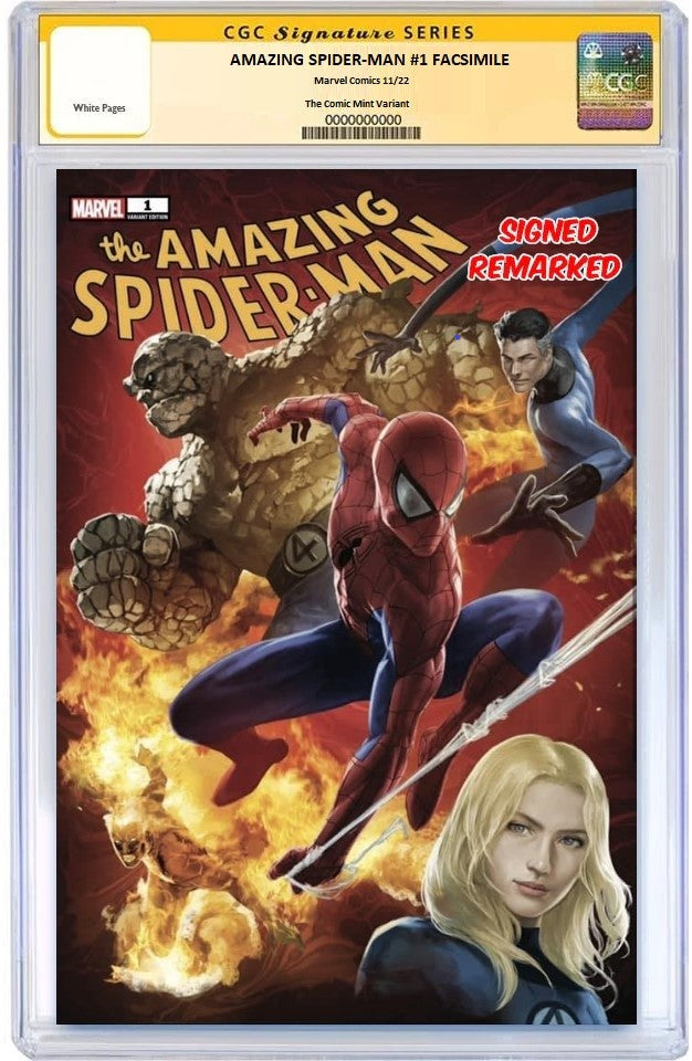 AMAZING SPIDER-MAN #1 FACSIMILE SKAN SRISUWAN VARIANT LIMITED TO 600 COPIES WITH NUMBERED COA CGC REMARK 9.8