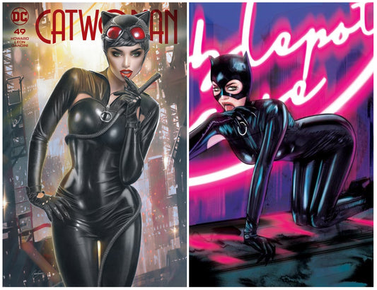 CATWOMAN #49 NATALI SANDERS VARIANT LIMITED TO 800 COPIES WITH NUMBERED COA & 1:25 TULA LOTAY VARIANT