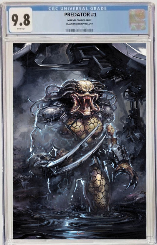 PREDATOR #1 CLAYTON CRAIN VIRGIN VARIANT CGC 9.8 PREORDER