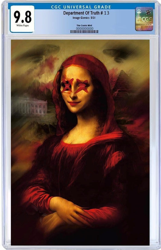 DEPARTMENT OF TRUTH #13 JAVAN JORDAN 'MONA LISA IN RED' VARIANT LIMITED TO 300 COPIES CGC 9.8 PREORDER