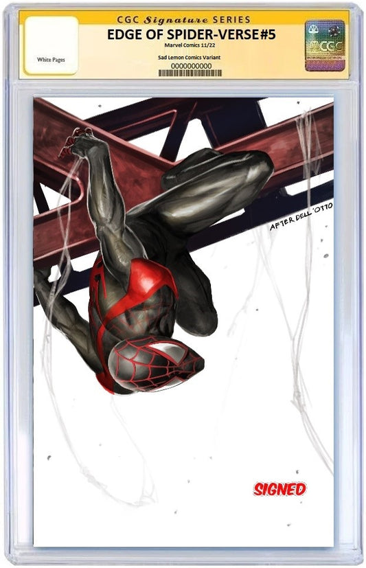 EDGE OF SPIDER-VERSE #5 SKAN SRISUWAN ASM 667 DELL'OTTO HOMAGE VIRGIN VARIANT LIMITED TO 800 COPIES WITH NUMBERED COA CGC SS 9.8