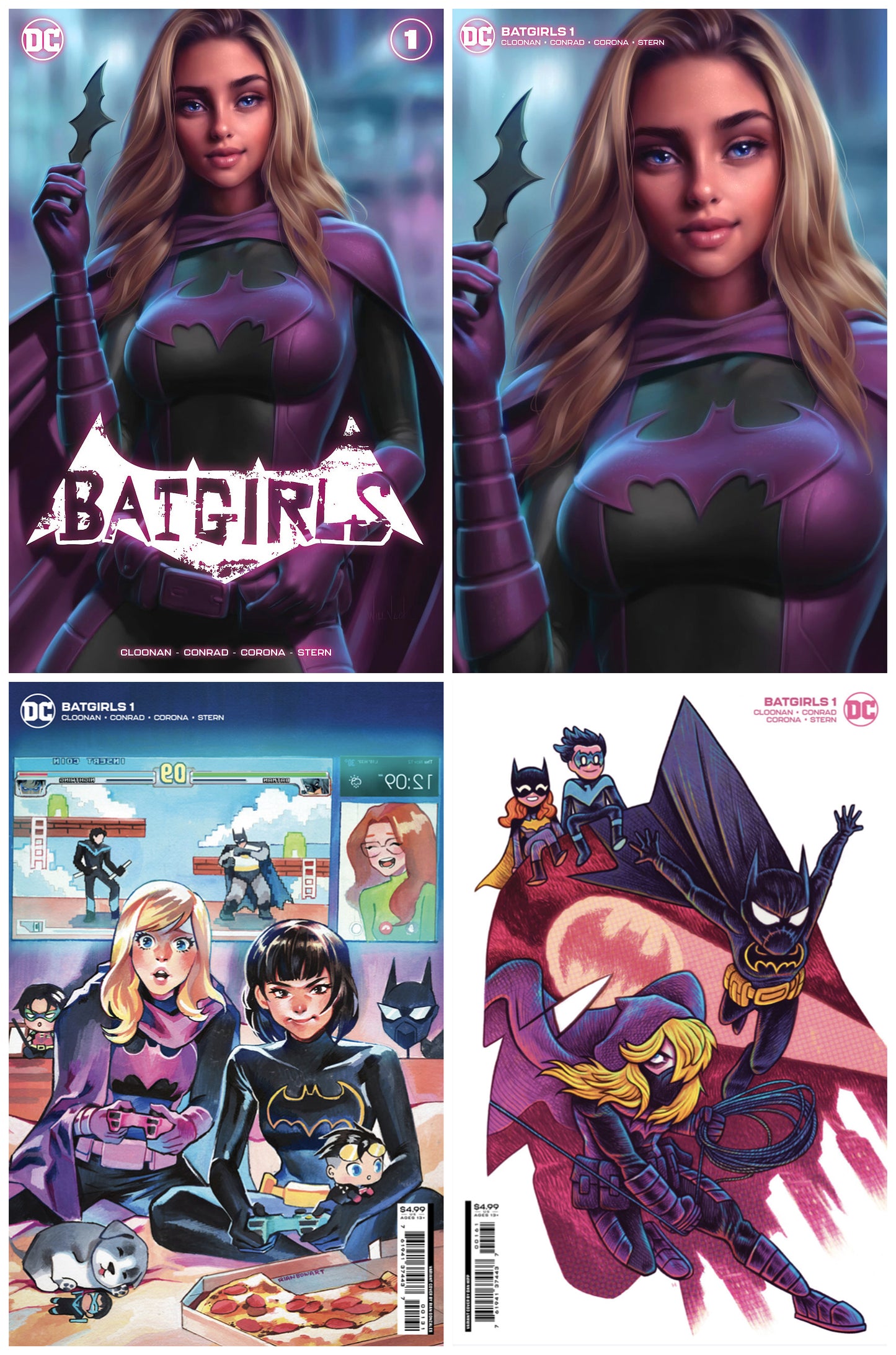 BATGIRLS #1 WILL JACK TRADE/MINIMAL TRADE DRESS VARIANT SET LIMITED TO 1500 SETS + 1:25 & 1:50 VARIANTS