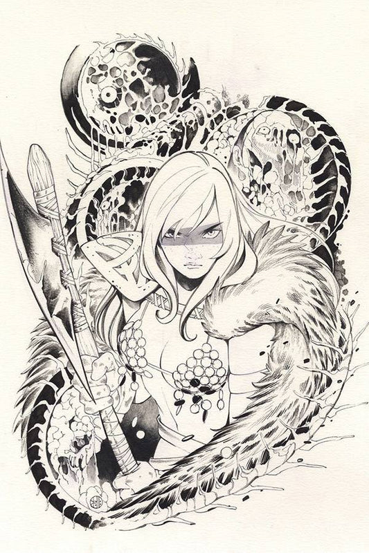 07/10/2020 DIE!NAMITE #1 1:30 MOMOKO RED SONJA B&W VARIANT