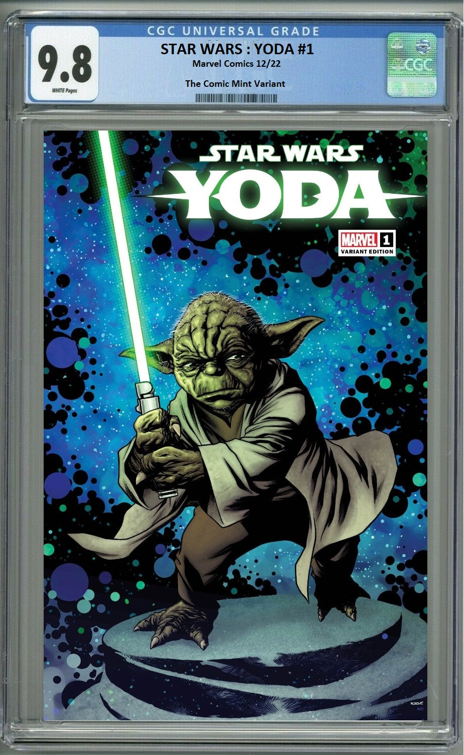 STAR WARS YODA #1 MIKE MCKONE VARIANT LIMITED TO 600 COPIES WITH NUMBERED COA CGC 9.8 PREORDER