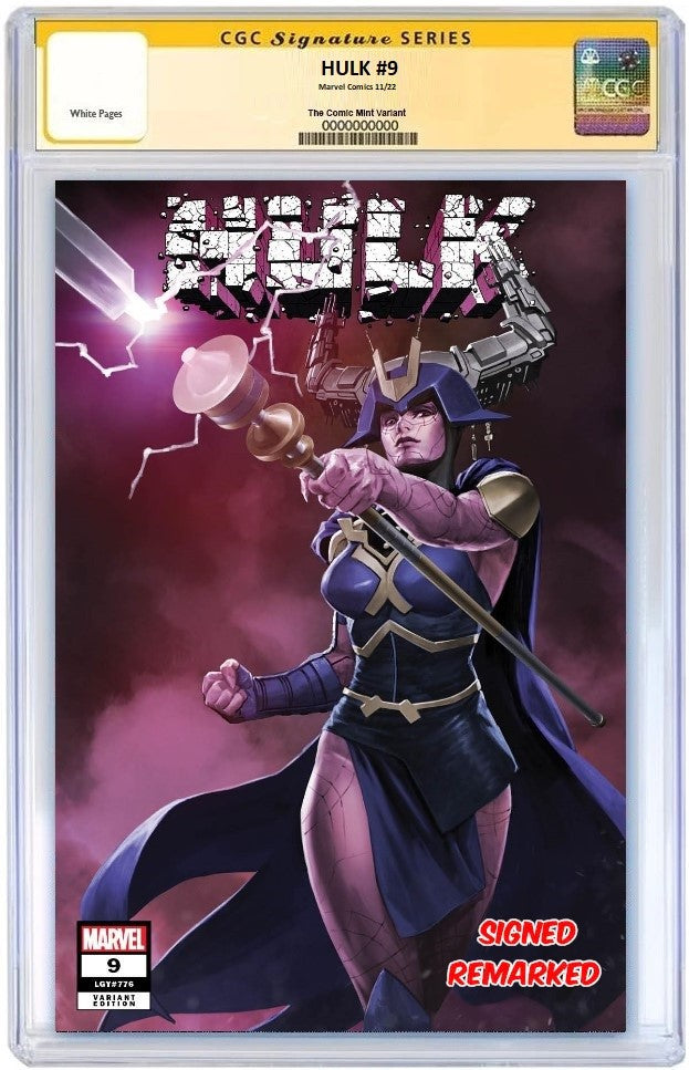 HULK #9 SKAN SIRUSAWAN MONOLITH VARIANT LIMITED TO 600 COPIES WITH NUMBERED COA CGC REMARK 9.8