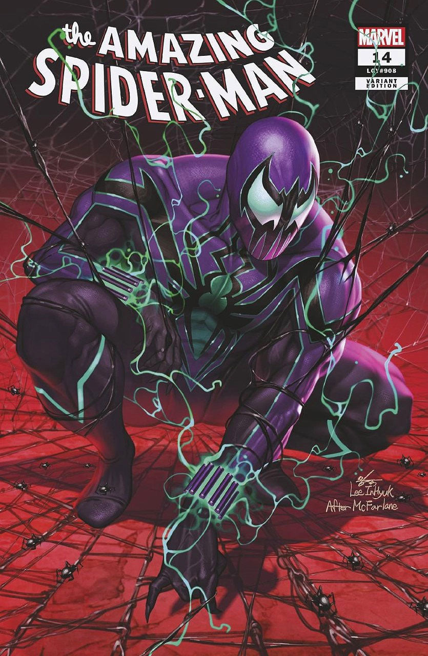 AMAZING SPIDER-MAN #14 INHYUK LEE VARIANT LIMITED TO 800 COPIES WITH NUMBERED COA