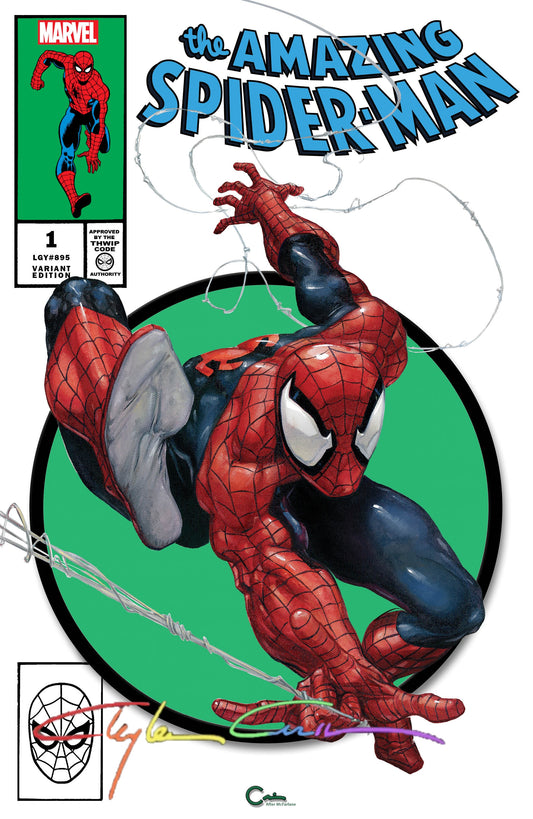 AMAZING SPIDER-MAN #1 (2022) CLAYTON CRAIN ASM 301 HOMAGE MEGACON VARIANT INFINITY SIGNED WITH COA