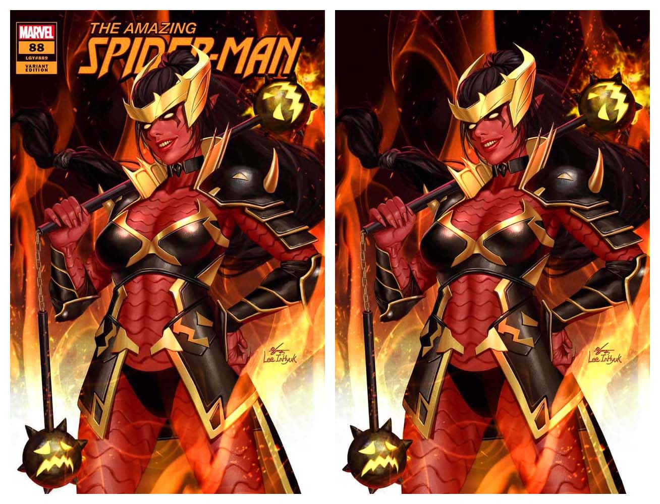 AMAZING SPIDER-MAN #88 INHYUK LEE TRADE/VIRGIN VARIANT SET LIMITED TO 1000 SETS 1ST QUEEN GOBLIN