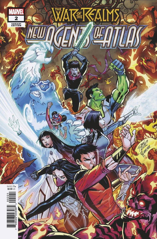 WAR OF REALMS NEW AGENTS OF ATLAS #2 1:25 RON LIM VARIANT 1ST SWORDMASTER