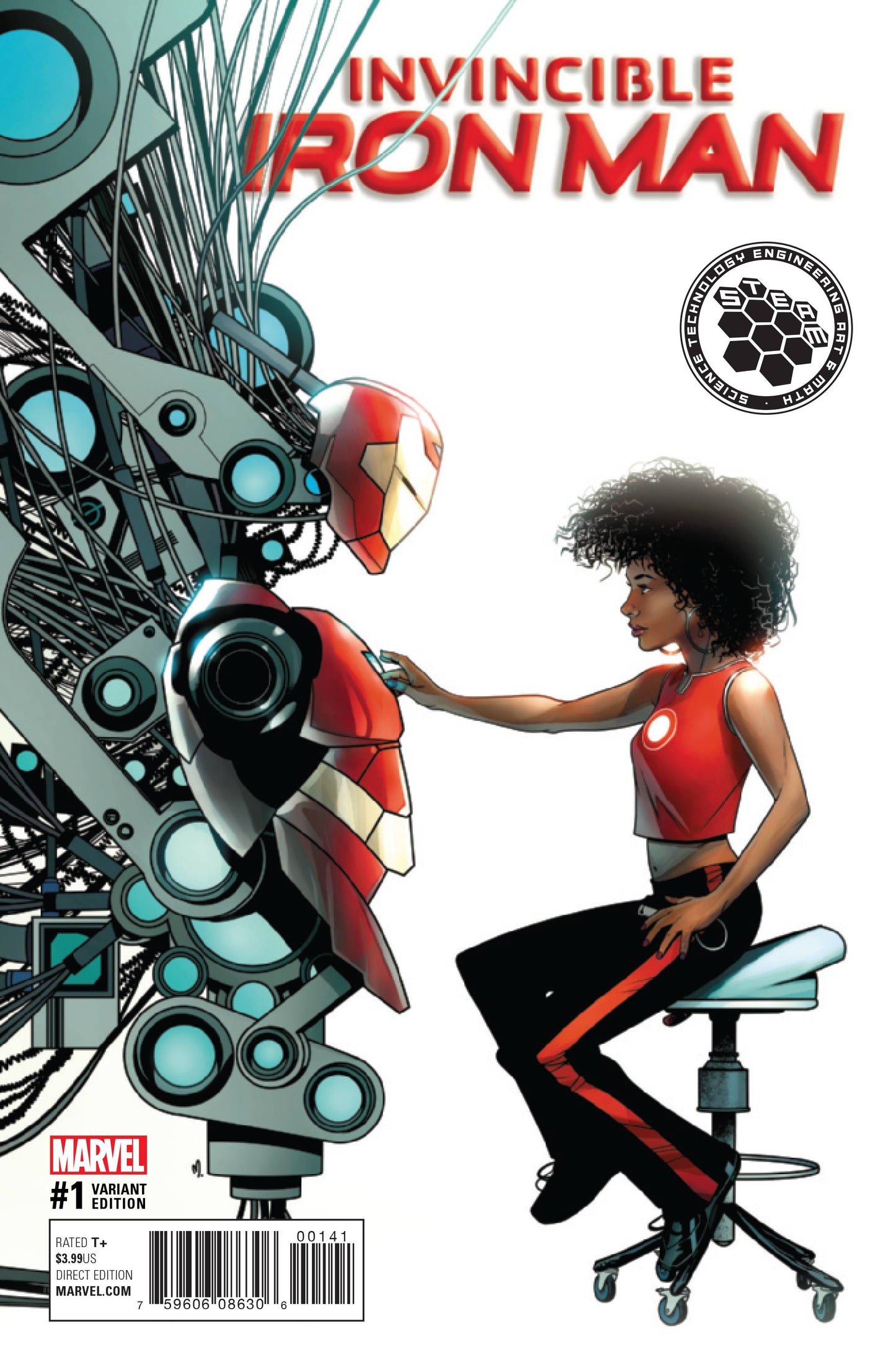 INVINCIBLE IRON MAN #1 MCKONE STEAM VARIANT (1st SOLO RIRI:IRONHEART)