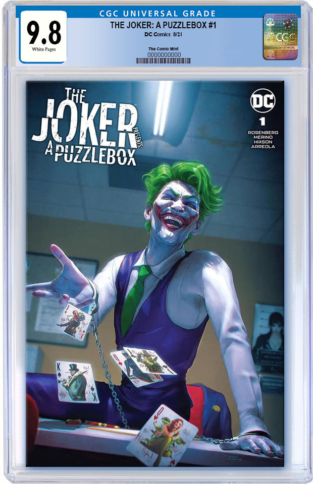JOKER PRESENTS A PUZZLEBOX #1 TIAGO DA SILVA VARIANT LIMITED TO 800 COPIES WITH NUMBERED COA CGC 9.8 PREORDER