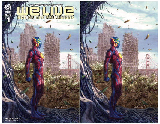WE LIVE AGE OF PALLADIONS #1 BLACK CAIO CACUA TRADE/VIRGIN VARIANT SET LIMITED TO 250 SETS