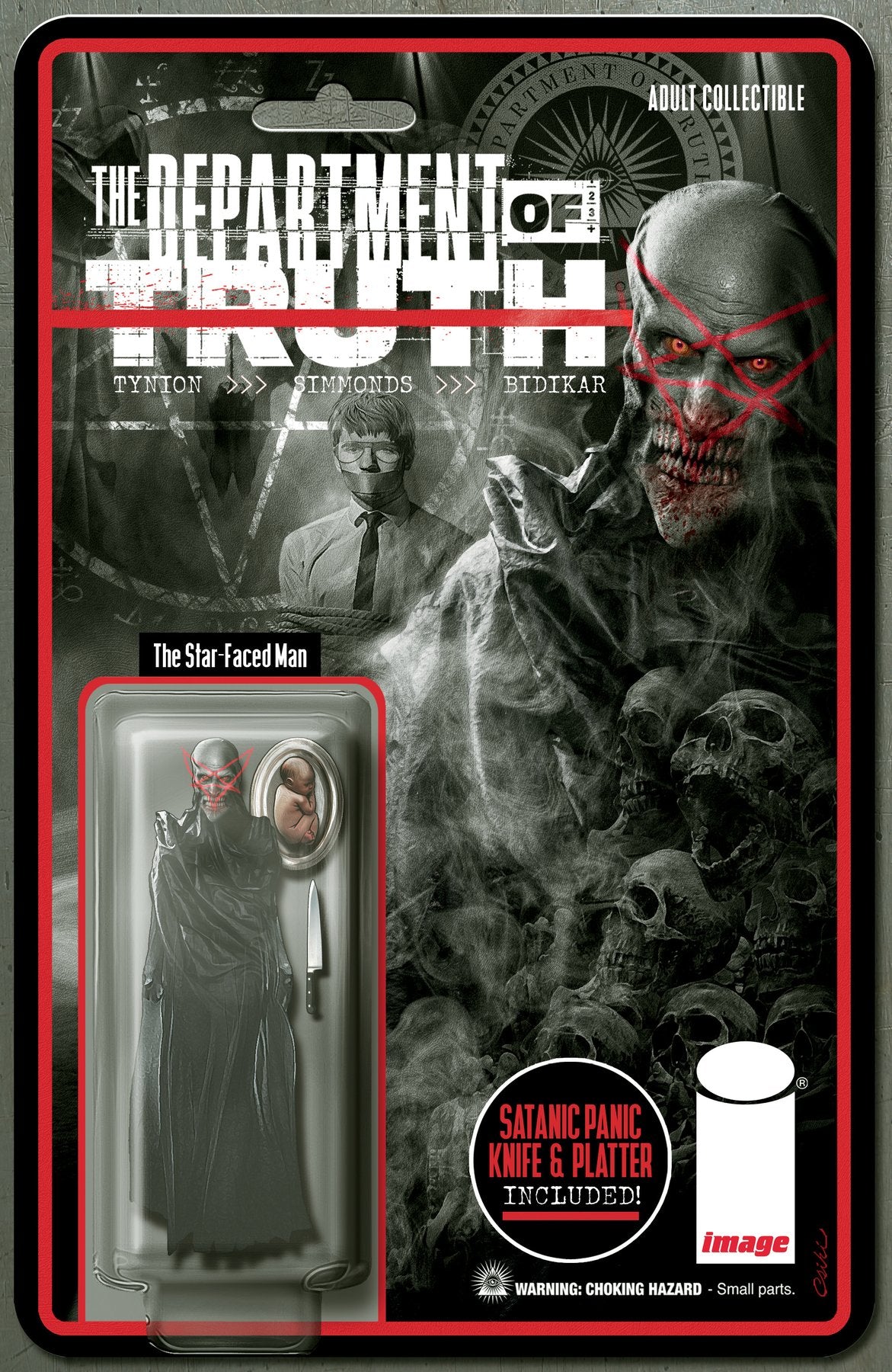 DEPARTMENT OF TRUTH #14 ROB CSIKI STAR FACED-MAN ACTION FIGURE VARIANT LIMITED TO 500
