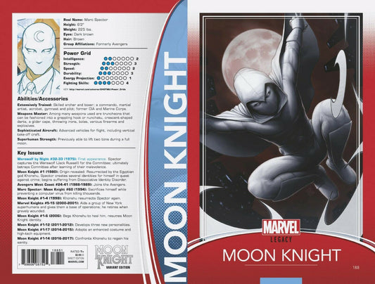 MOON KNIGHT #188 CHRISTOPHER TRADING CARD VARIANT - 1ST SUN KING