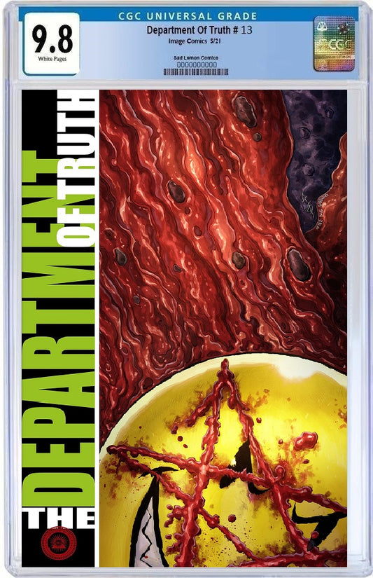 DEPARTMENT OF TRUTH #13 ALAN QUAH WATCHMEN HOMAGE COLOUR VARIANT LIMITED TO 1000 CGC 9.8 PREORDER