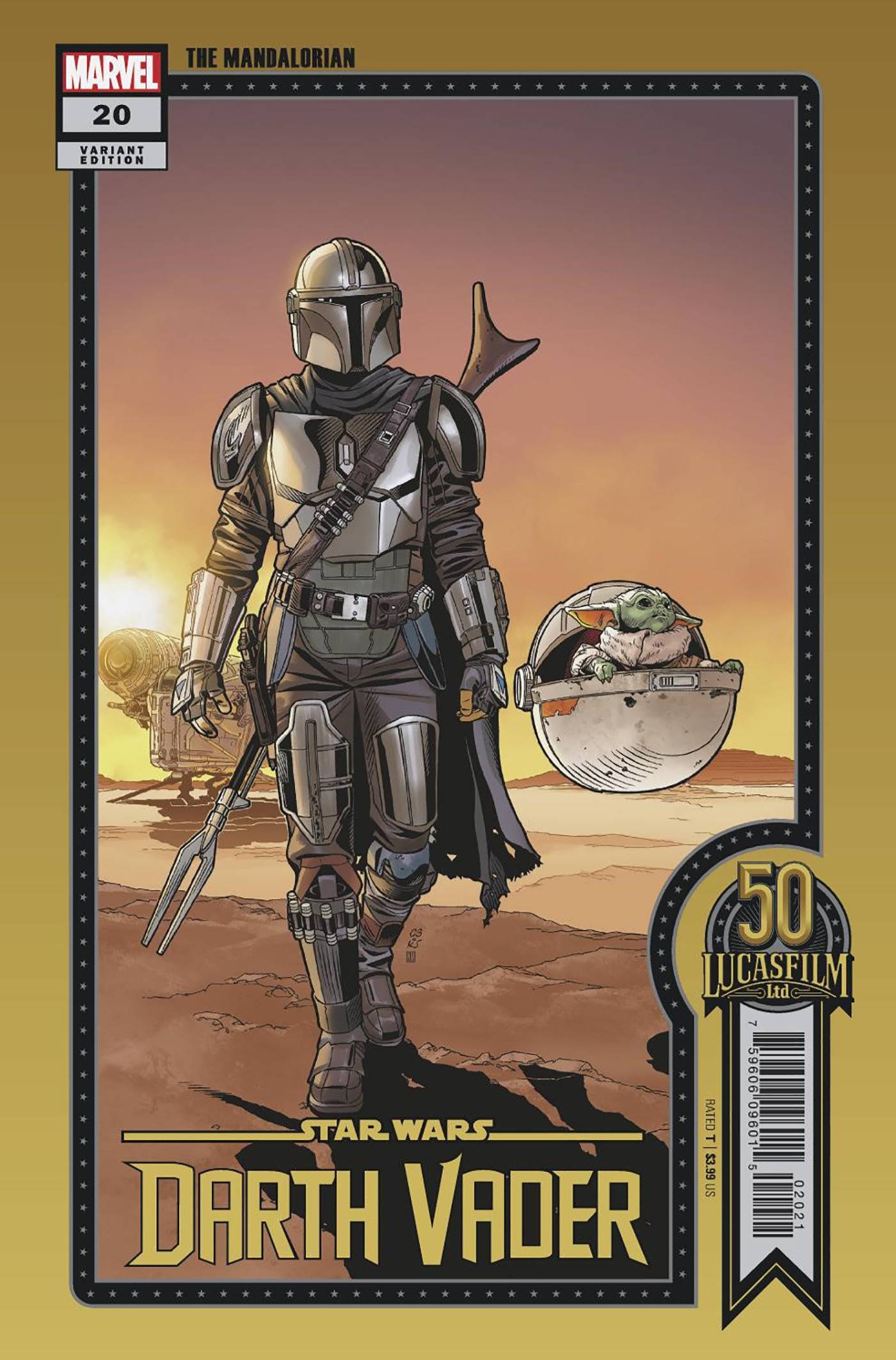 09/02/2022 STAR WARS: DARTH VADER #20 SPROUSE LUCASFILM #50TH VARIANT