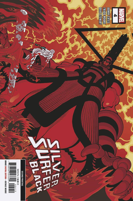 SILVER SURFER BLACK #4 RARE 2ND PRINT MOORE VARIANT