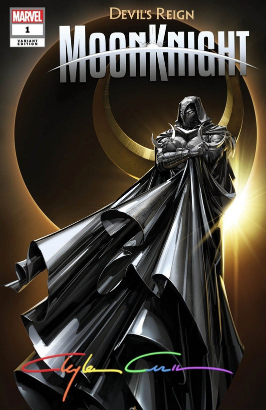 DEVIL'S REIGN: MOON KNIGHT #1 CLAYTON CRAIN TRADE DRESS VARIANT INFINITY SIGNED BY CLAYTON CRAIN WITH COA