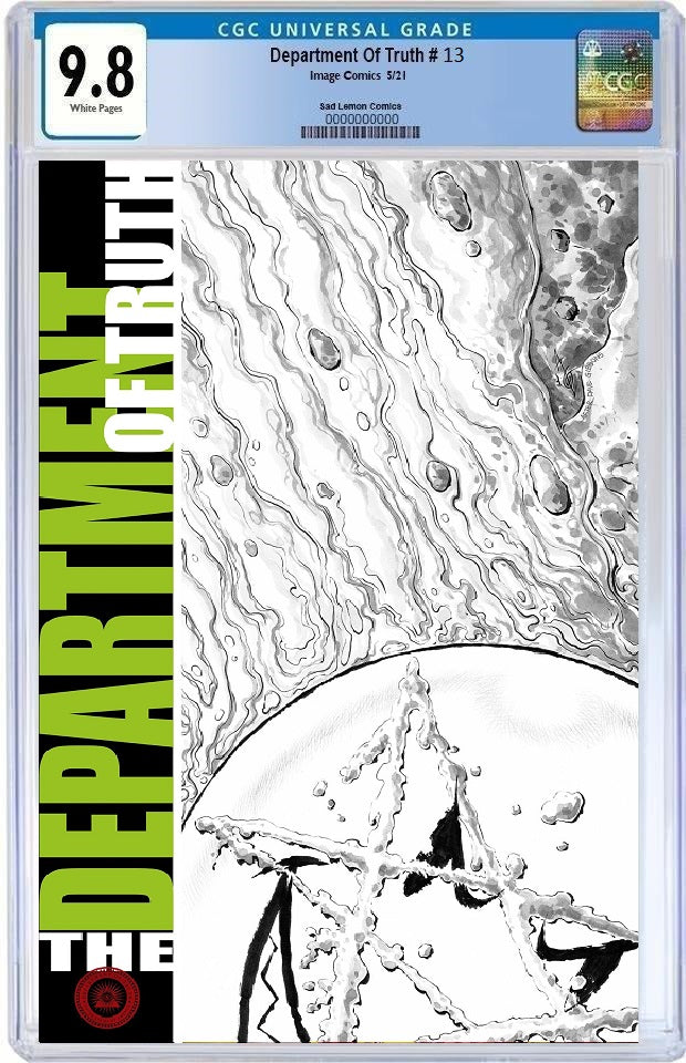 DEPARTMENT OF TRUTH #13 ALAN QUAH WATCHMEN HOMAGE SKETCH VARIANT LIMITED TO 500 CGC 9.8 PREORDER
