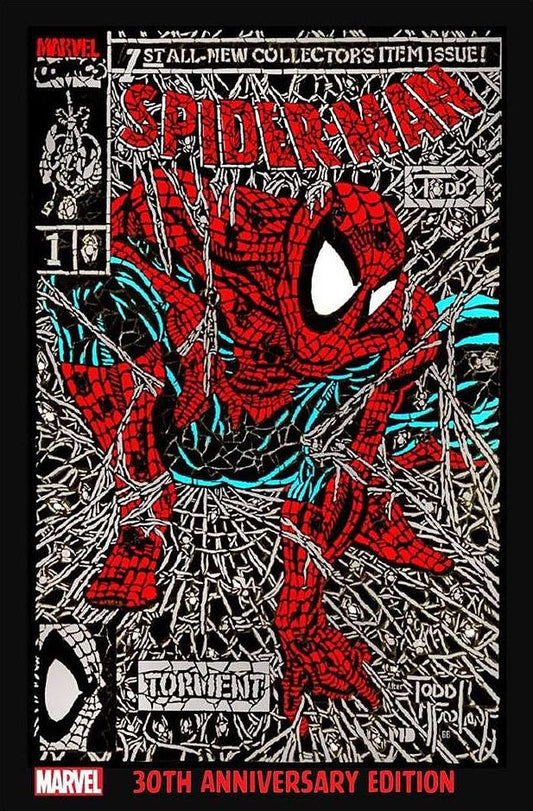 SPIDER-MAN #1 SHATTERED RED FACSIMILE VARIANT LIMITED TO 1000